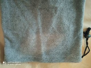 Braga d cuello de forro polar gris, unisex nueva