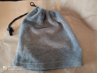 Braga d cuello de forro polar gris, unisex nueva
