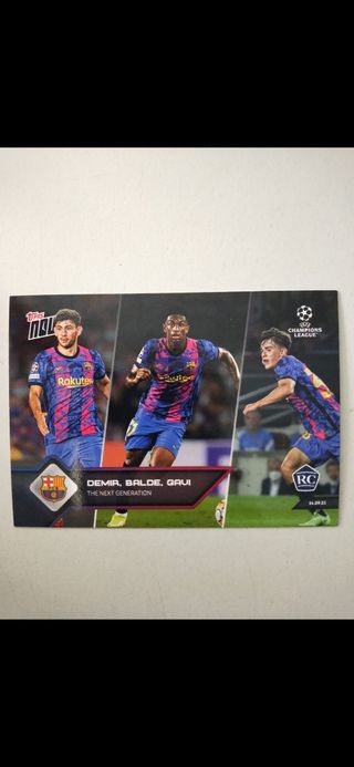 Gavi Balde Demir Rookies Topps Barcelona 