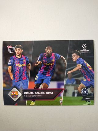 Gavi Balde Demir Rookies Topps Barcelona 