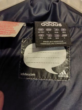 Plumifero Adidas Talla S. Azul marino 