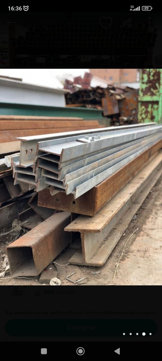 Hierro estructural:Vigas,Ángulo,Miras,Pletinas