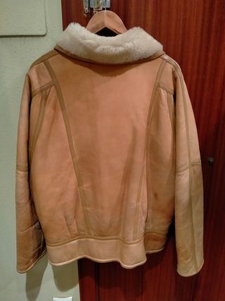 Pelliza de piel con forro de borreguillo