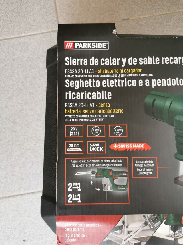 sierra de calar y de sable recargable