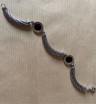 Pulsera acero y oro 