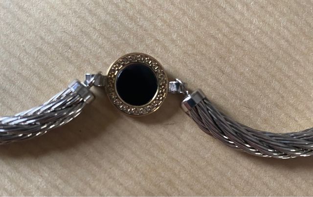Pulsera acero y oro
