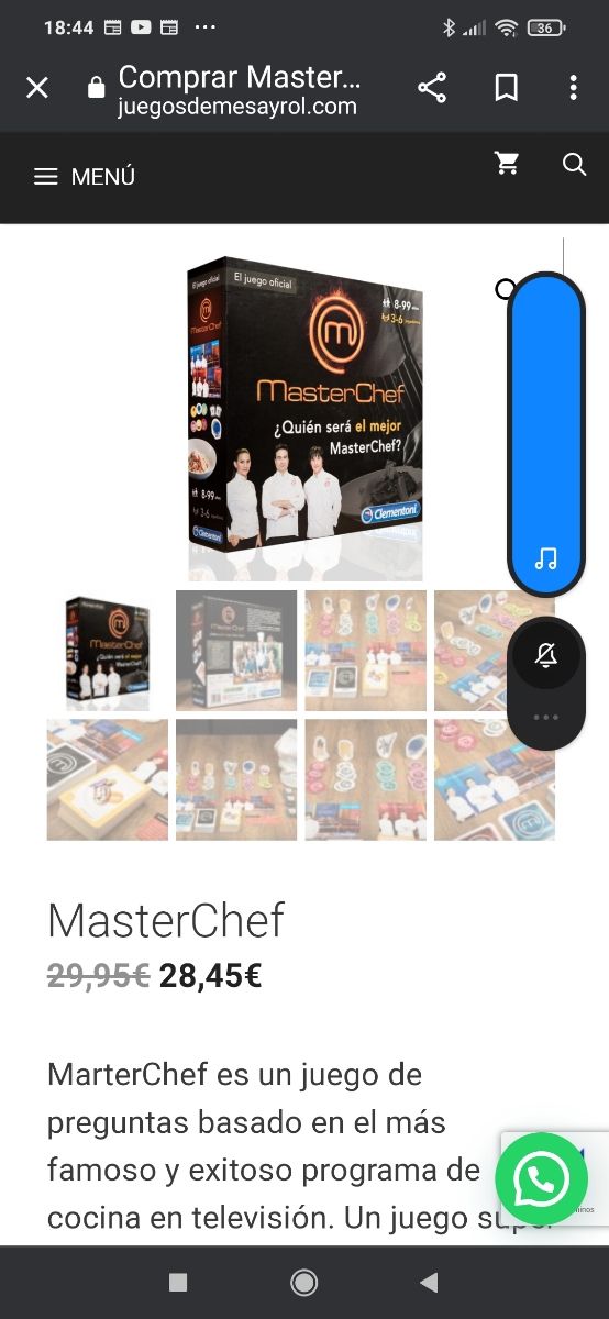 MasterChef juego de mesa Clementoni