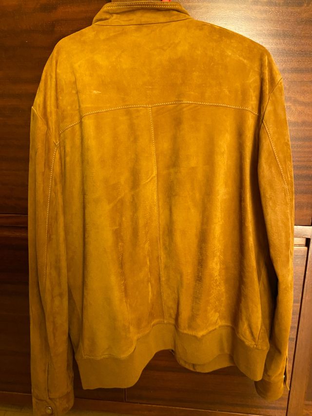 Jaqueta de couro masculina