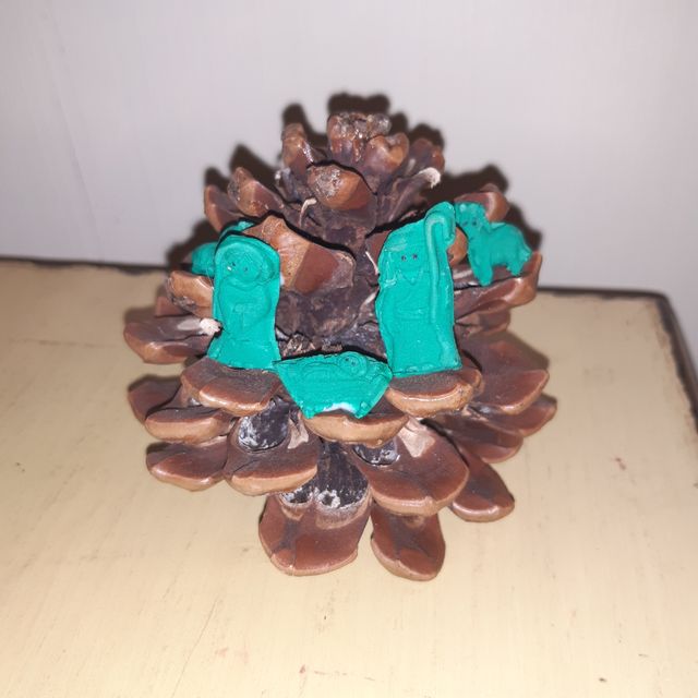 nacimiento Belén en una piña