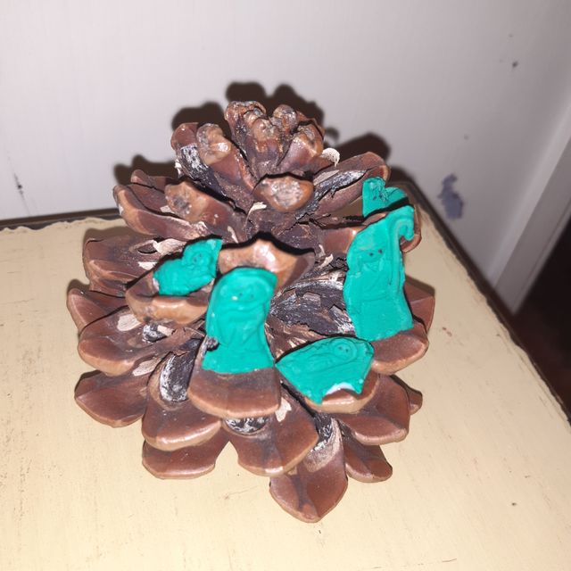 nacimiento Belén en una piña