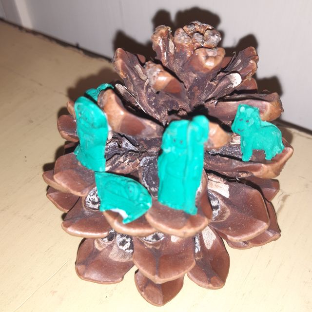 nacimiento Belén en una piña