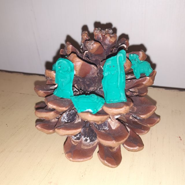 nacimiento Belén en una piña