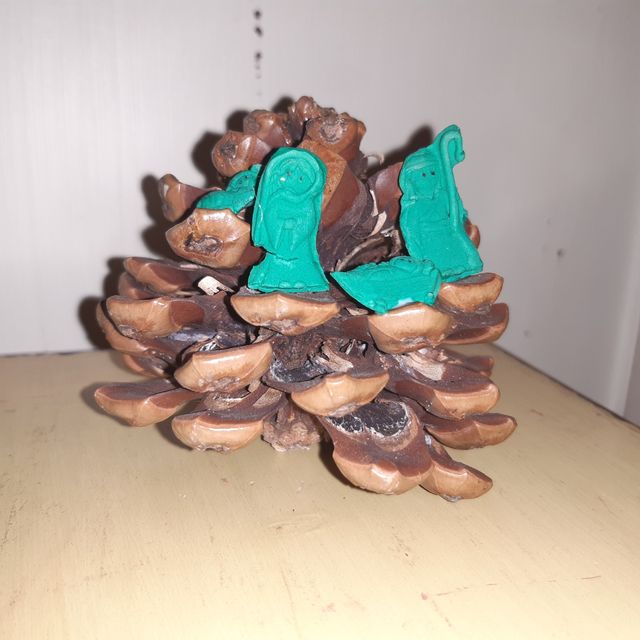 nacimiento Belén en una piña