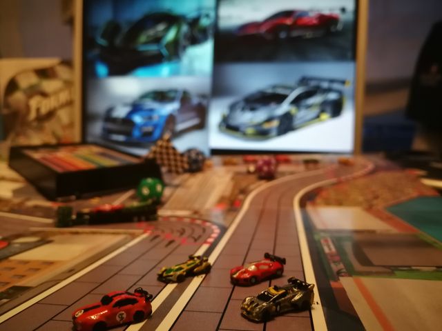 Coche en miniatura para juegos de mesa