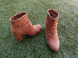 Botines marrón 37 mujer ante