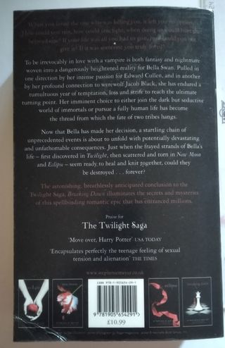 Breaking down. Amanecer. Libro saga Crepúsculo 