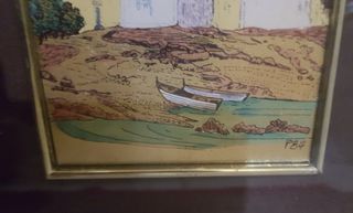 Quadro su foglia d'oro