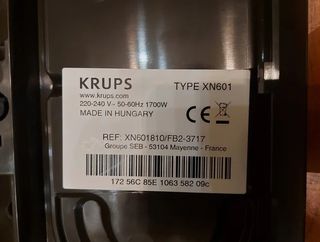 base peana krups expert .