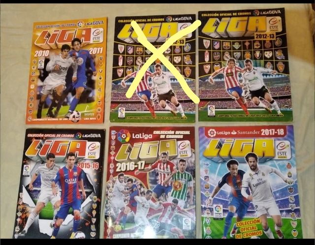 Álbums cromos fútbol liga este