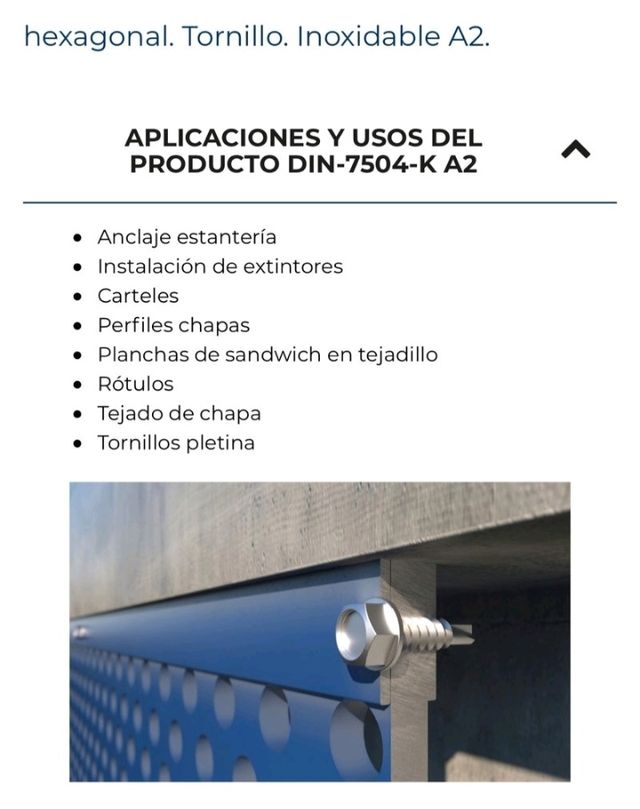 Caja 500 tornillos autotaladrantes