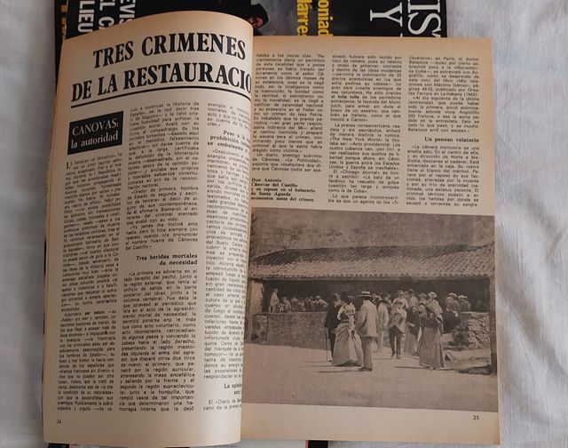 Coleccionismo:Revistas Historia y Vida, años 74-75