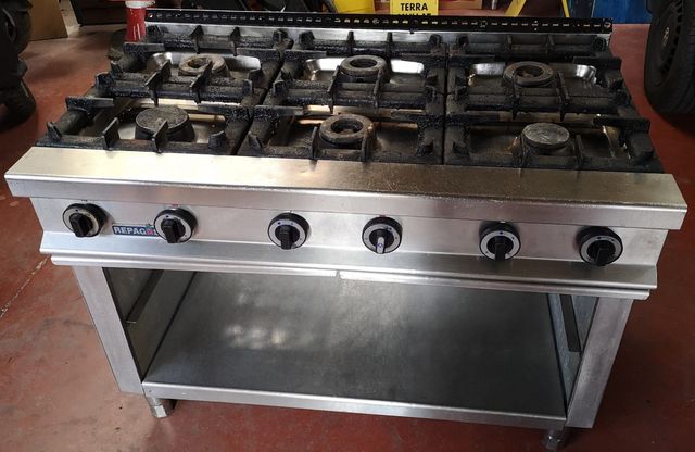 cocina industrial Repagas 6 fuegos