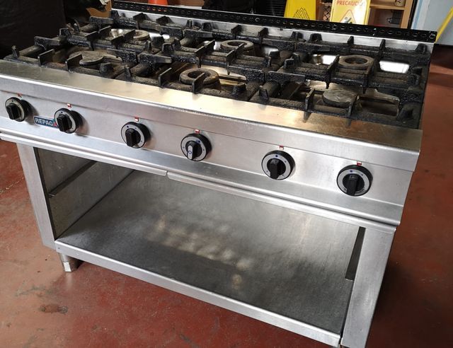 cocina industrial Repagas 6 fuegos