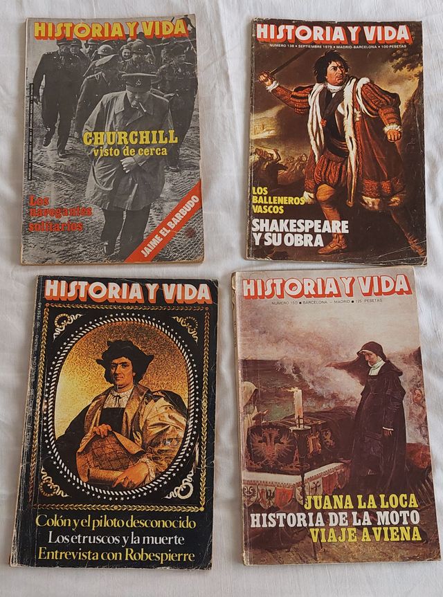 Coleccionismo: Revistas Historia y Vida, 79 a 82