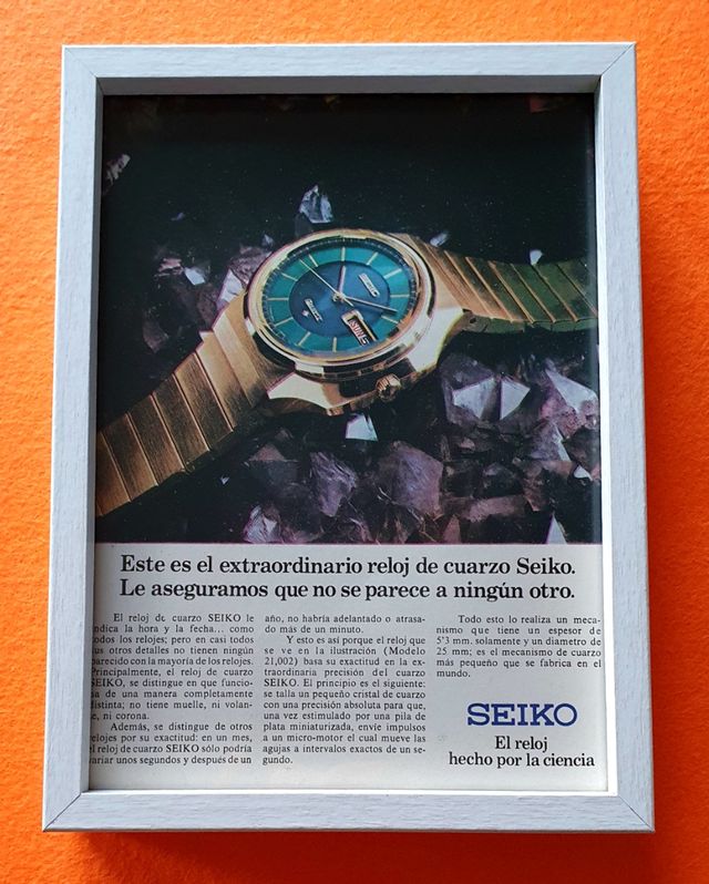 SEIKO QUARTZ CUARZO cuadro colección catálogo
