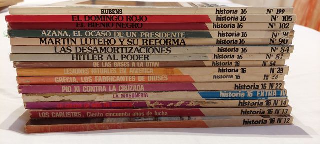 Coleccionismo: Revistas Historia 16, 1977 a 1992