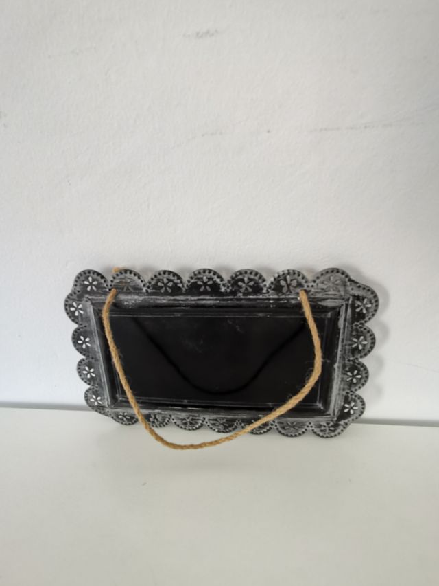 Pizarra metálica vintage