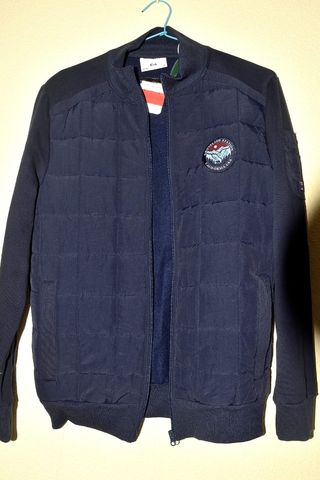 cazadora bomber azul