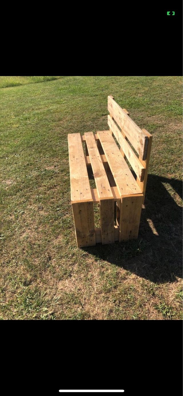 Banco de palets de madera