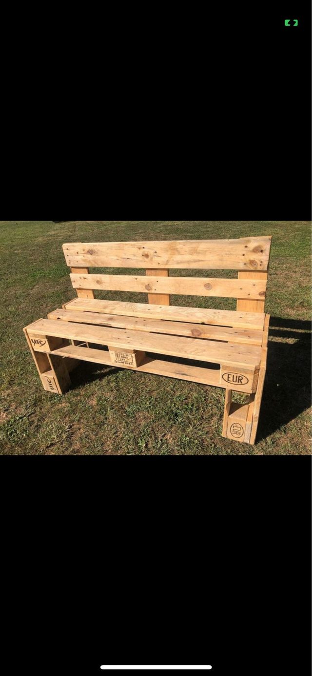Banco de palets de madera