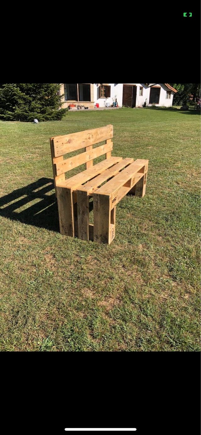 Banco de palets de madera