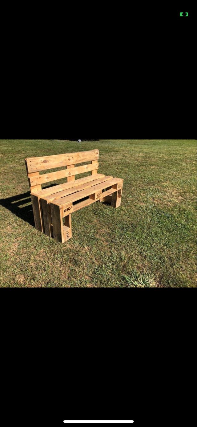 Banco de palets de madera