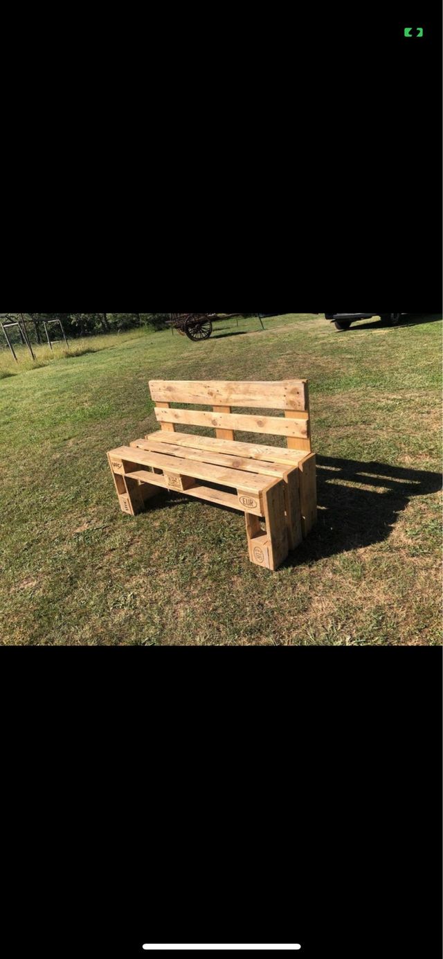 Banco de palets de madera