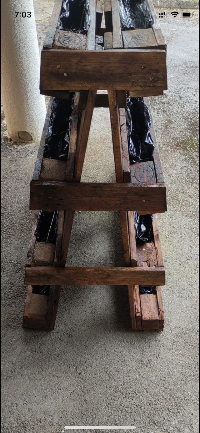 Jardinera de palets de madera