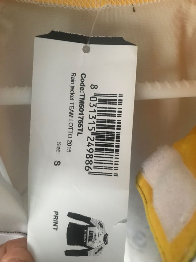 Chubasquero cortavientos Lotto-Jumbo NUEVO