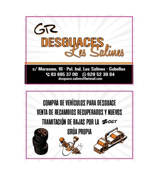 DESGUACE LES SALINES CUBELLES