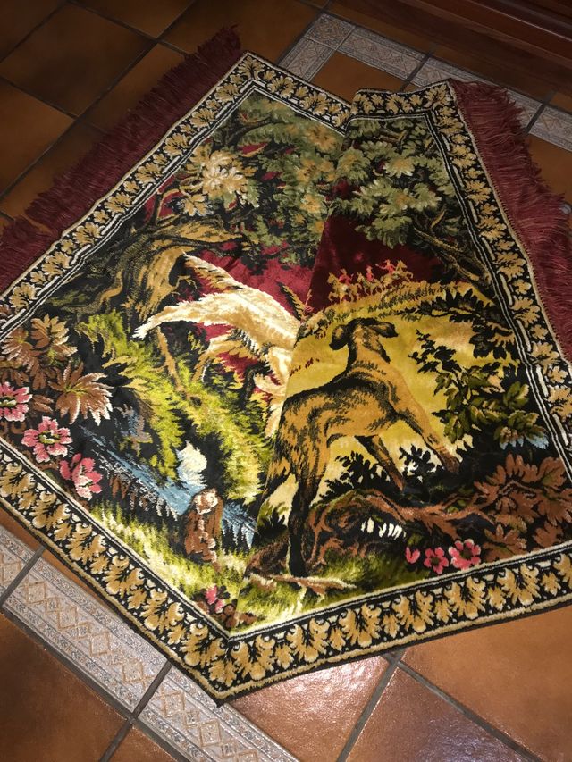 Tapiz antiguo 160x98 marroquí en perfecto estado