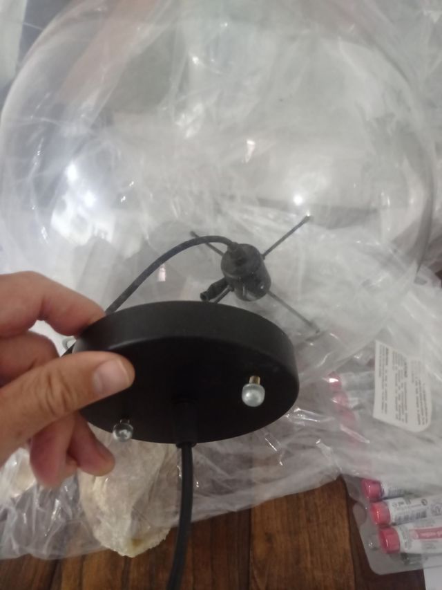 lampara bola cristal .