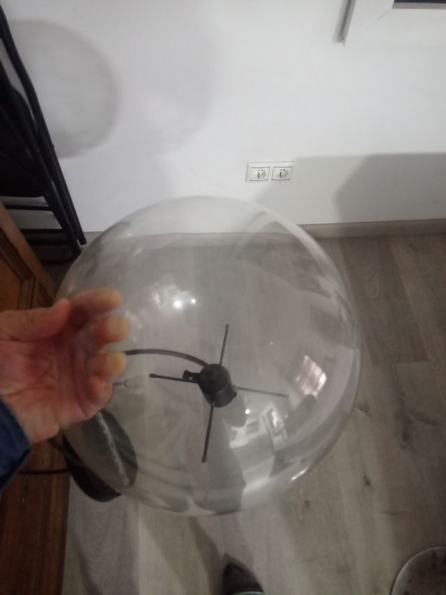 lampara bola cristal .