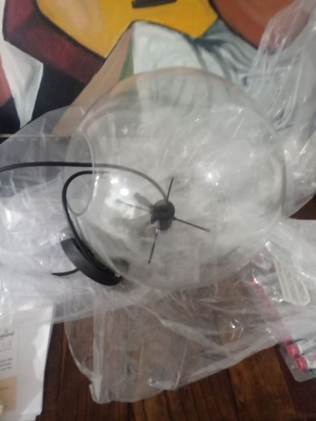 lampara bola cristal .