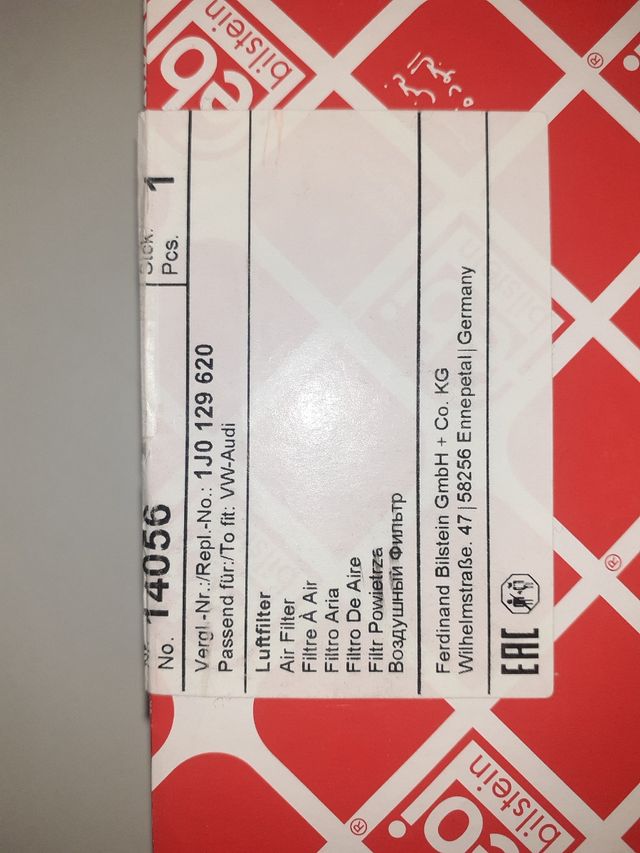 filtro de aire FEBI BILSTEIN para vw, audio scoda
