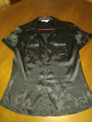 Camisa manga corta negra 