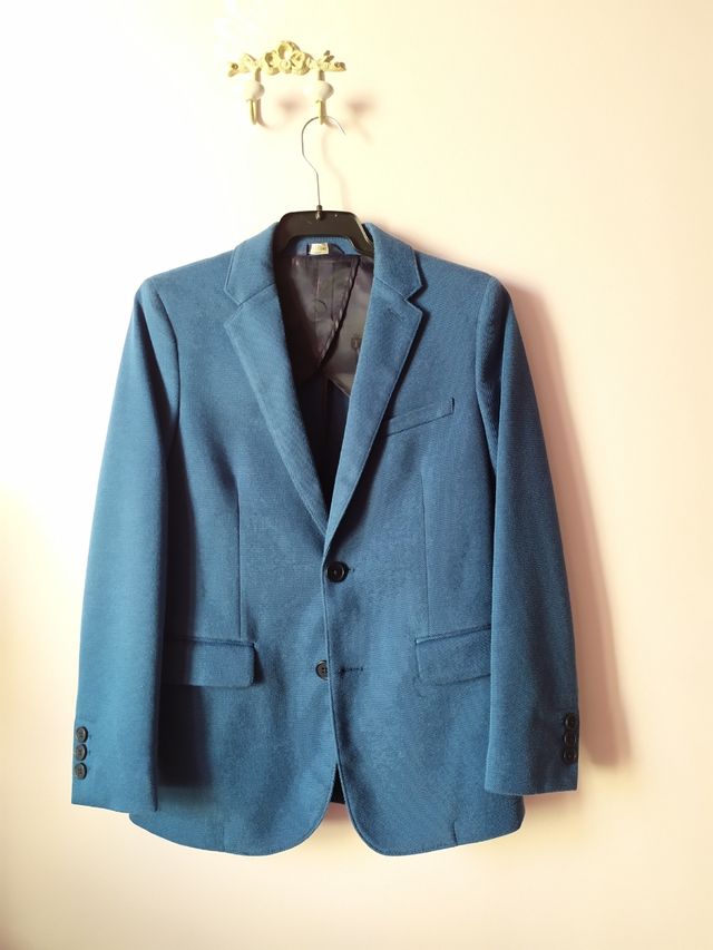 Americana azul TIZAS T 9 años