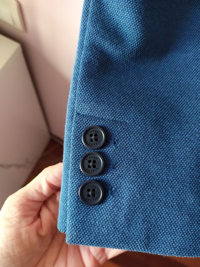 Americana azul TIZAS T 9 años