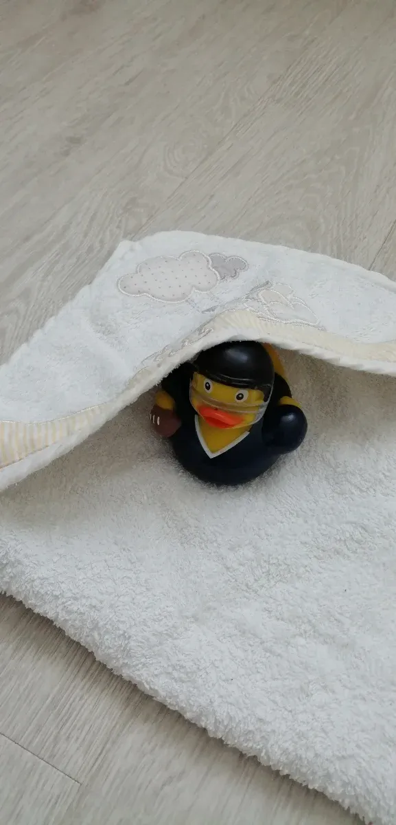 Toalla baño con capucha para bebé + REGALO