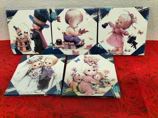 n. 5 quadretti cm16X16  